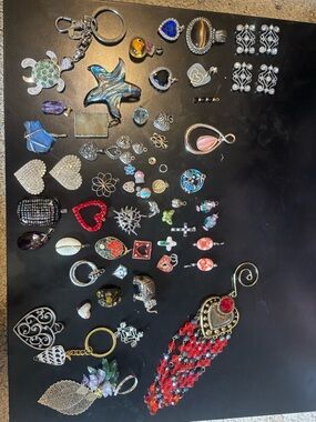 64ct charms/pendants, beads, and keychains